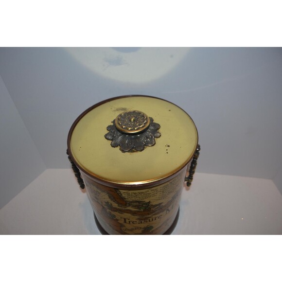 Vintage Ice Bucket Treasure Chest Pirate Mid Century Rustic Maritime - Picture 2 of 6